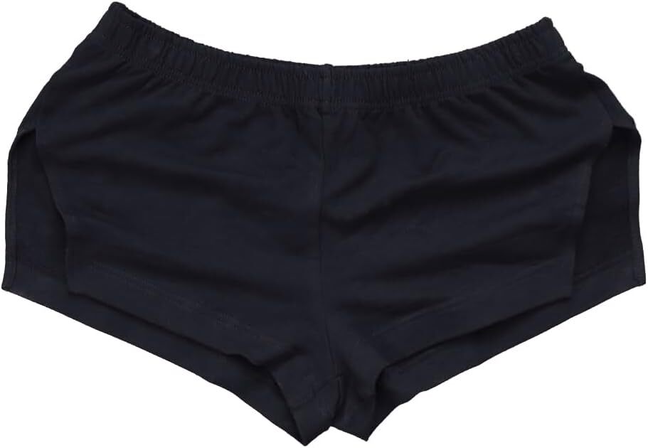 Mens 3" Inseam Running Shorts with Large Run Side Split Large, Black gallery