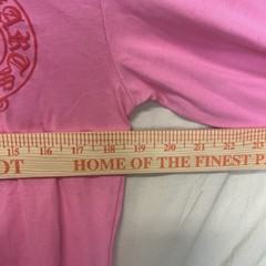 Chrome Heart Long Sleeve Small Pink Red White Logo Print