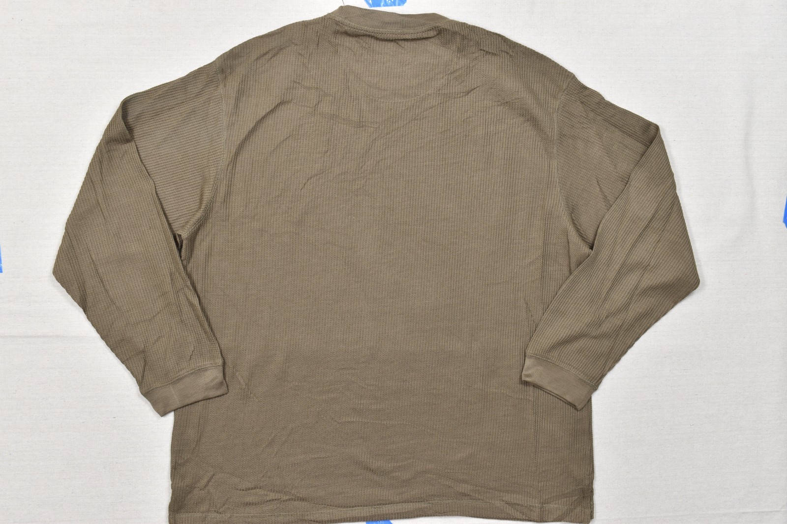 Alpine Lakes Men's XX-Large Brown Waffle Knit Performance Long Sleeve Tee Shirt gallery
