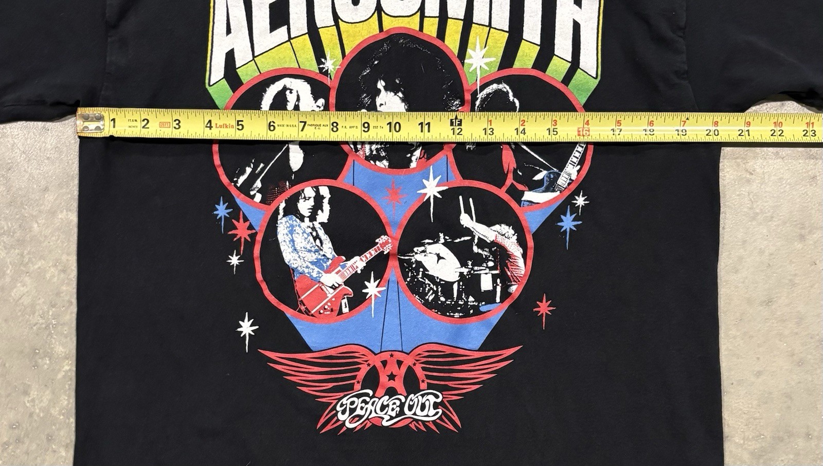 Aerosmith Peace Out Concert T-Shirt Black Size Large Shirt gallery