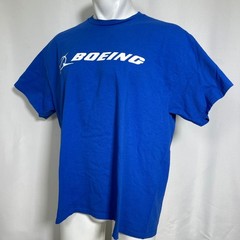 Boeing If Its Not Boeing Were Not Going Gildan Ultra Cotton Blue T-Shirt Mens XL