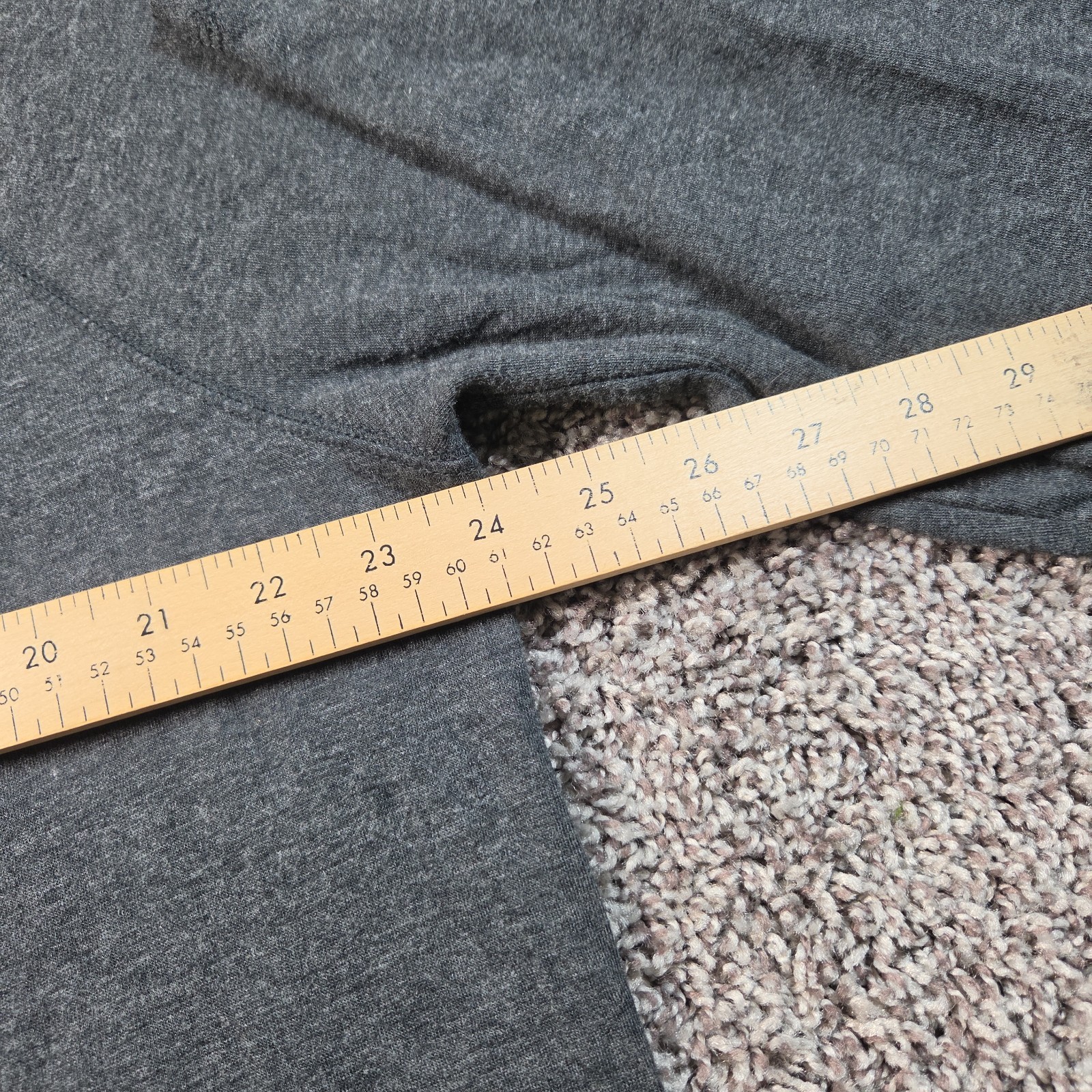 Faherty Henley Mens XL Heather Gray Cloud Cotton Long Sleeve Raglan Casual Shirt gallery