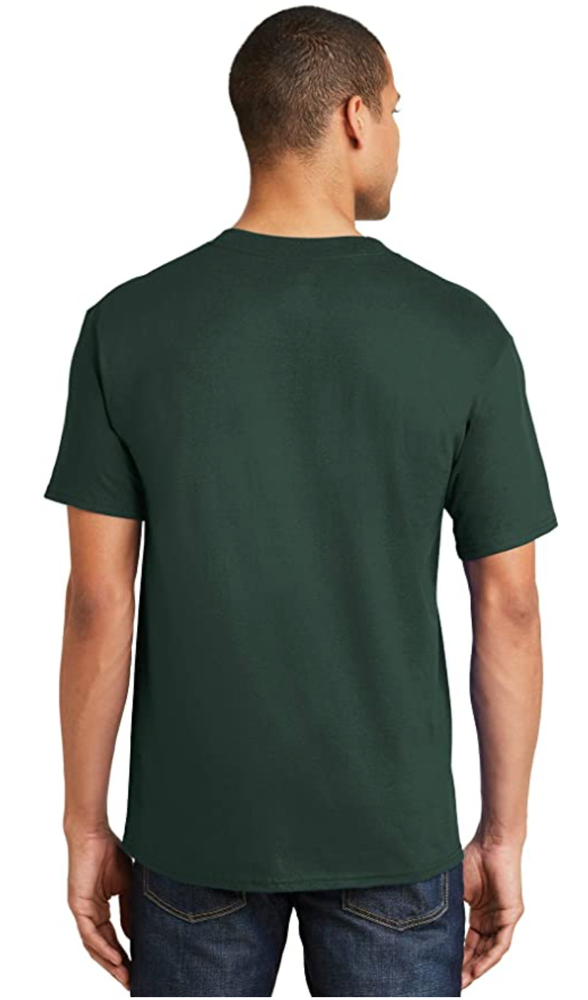 HANES Men's Beefy Heavyweight Short Sleeve T-Shirt/Tee O5180 Sz 3XL Forest Green gallery