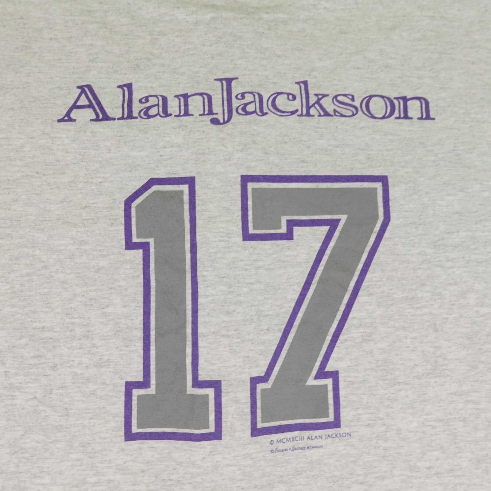 Vintage Alan Jackson Shirt Mens XL Gray Button Up Baseball Jersey Country 90s gallery