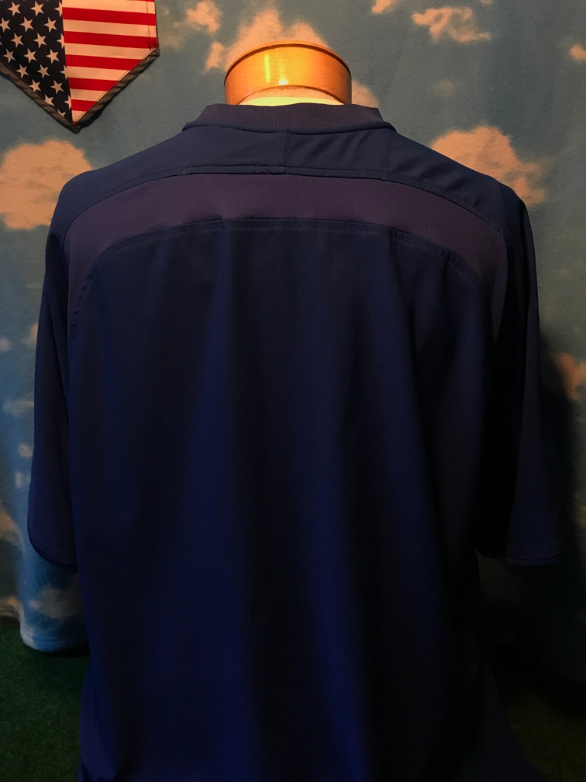 UA under armour hat shirt blue armor 1/4 zip large T-Shirt polyester jacket C11 gallery