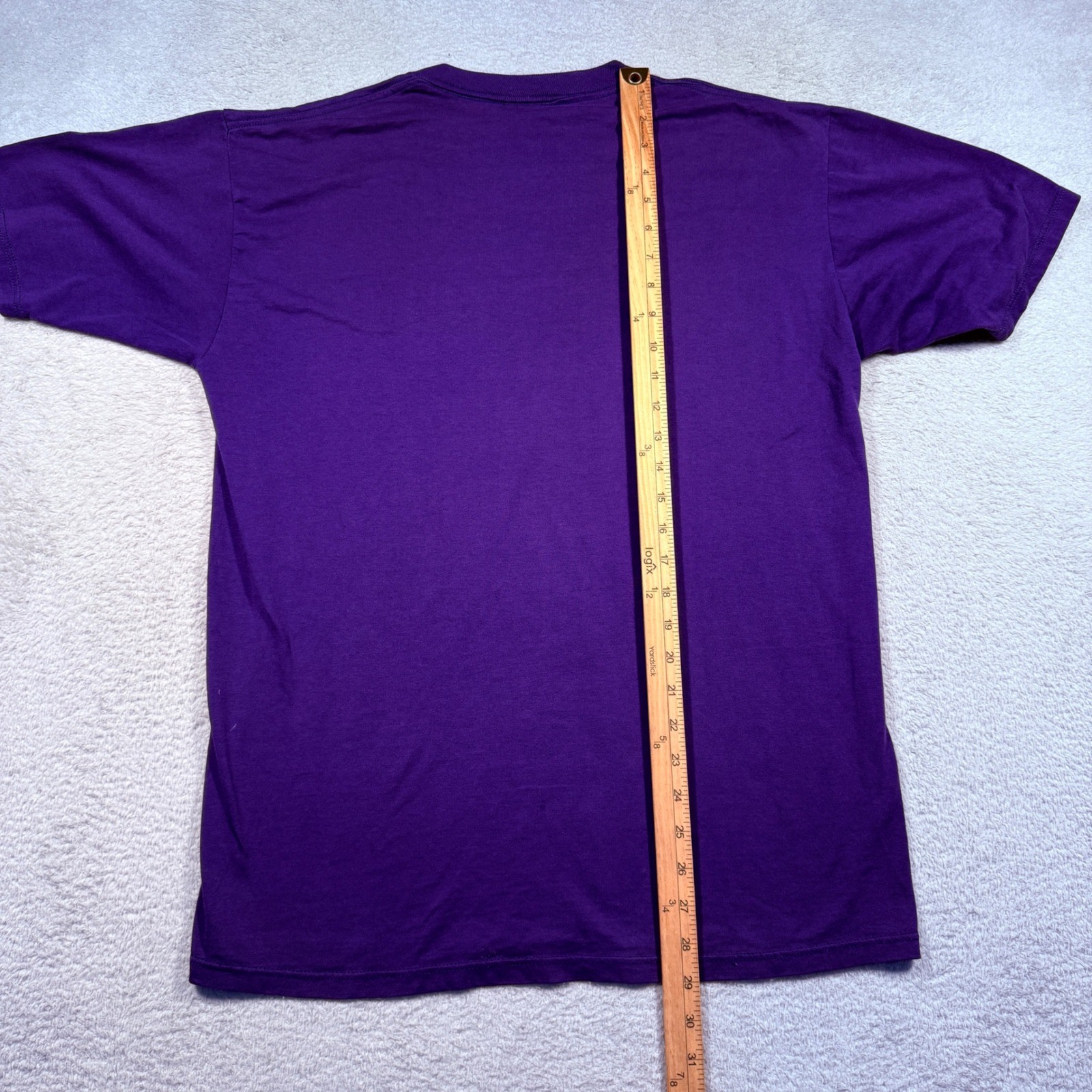 Vintage 90s Jerzees Purple Puppies Graphic T Shirt Large Cute Dogs Made in USA gallery