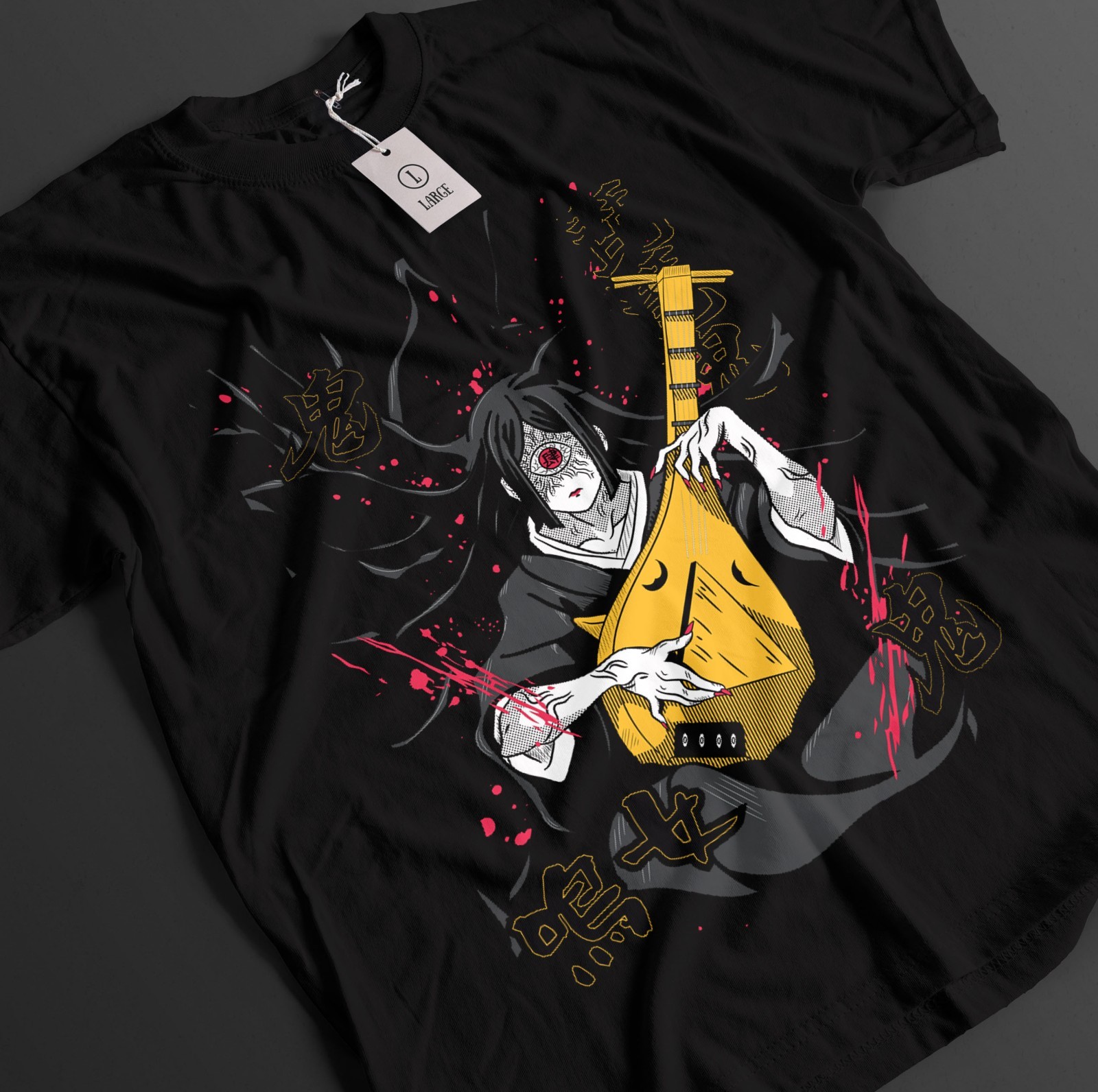 Demon Slayer Shirt Nakime Upper Moon 4 T-Shirt Tanjiro Kimetsu No Yaiba Tee gallery
