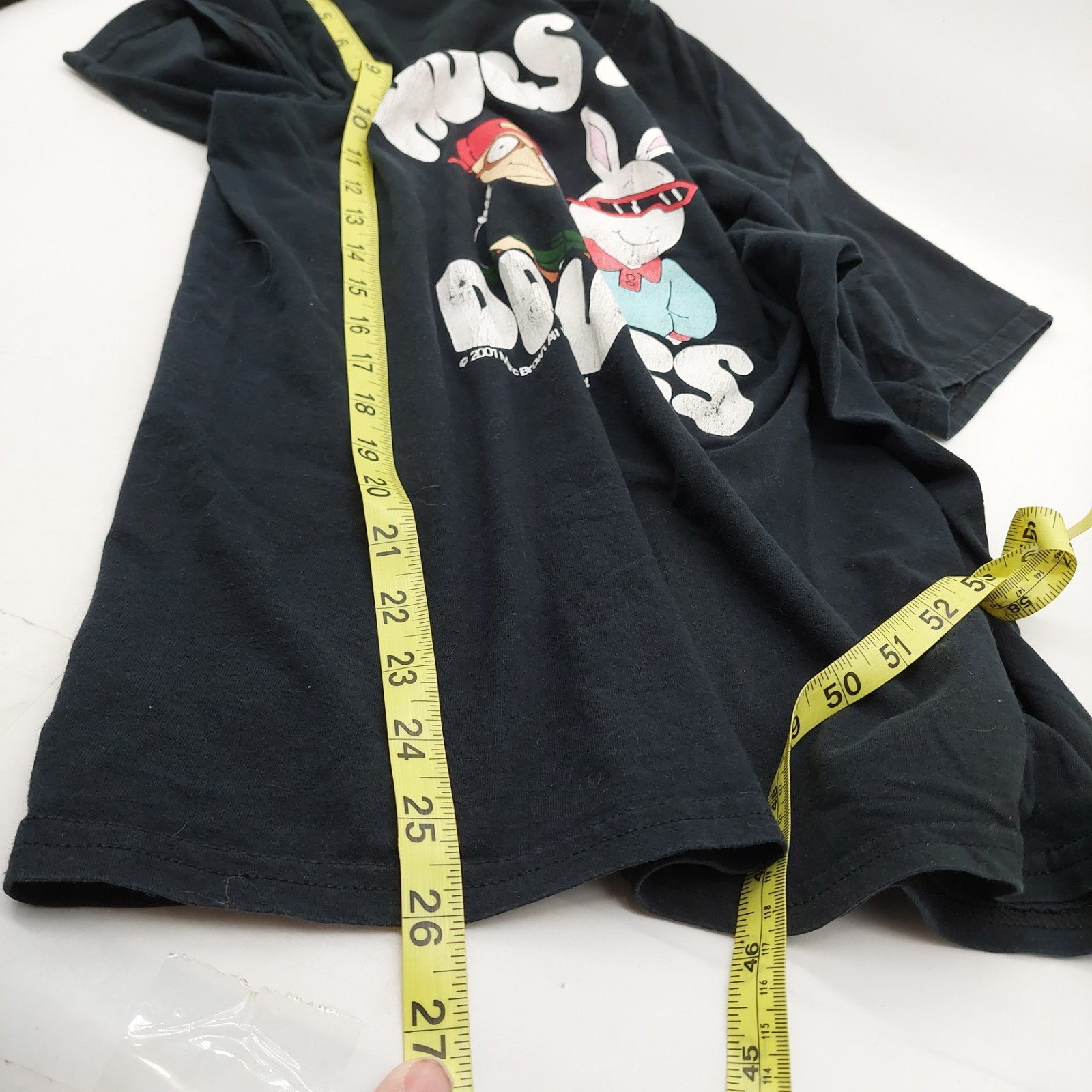 Arthur & Buster Hugs Not Drugs Graphic T-shirt Size medium 2001 Y2K Black READ gallery