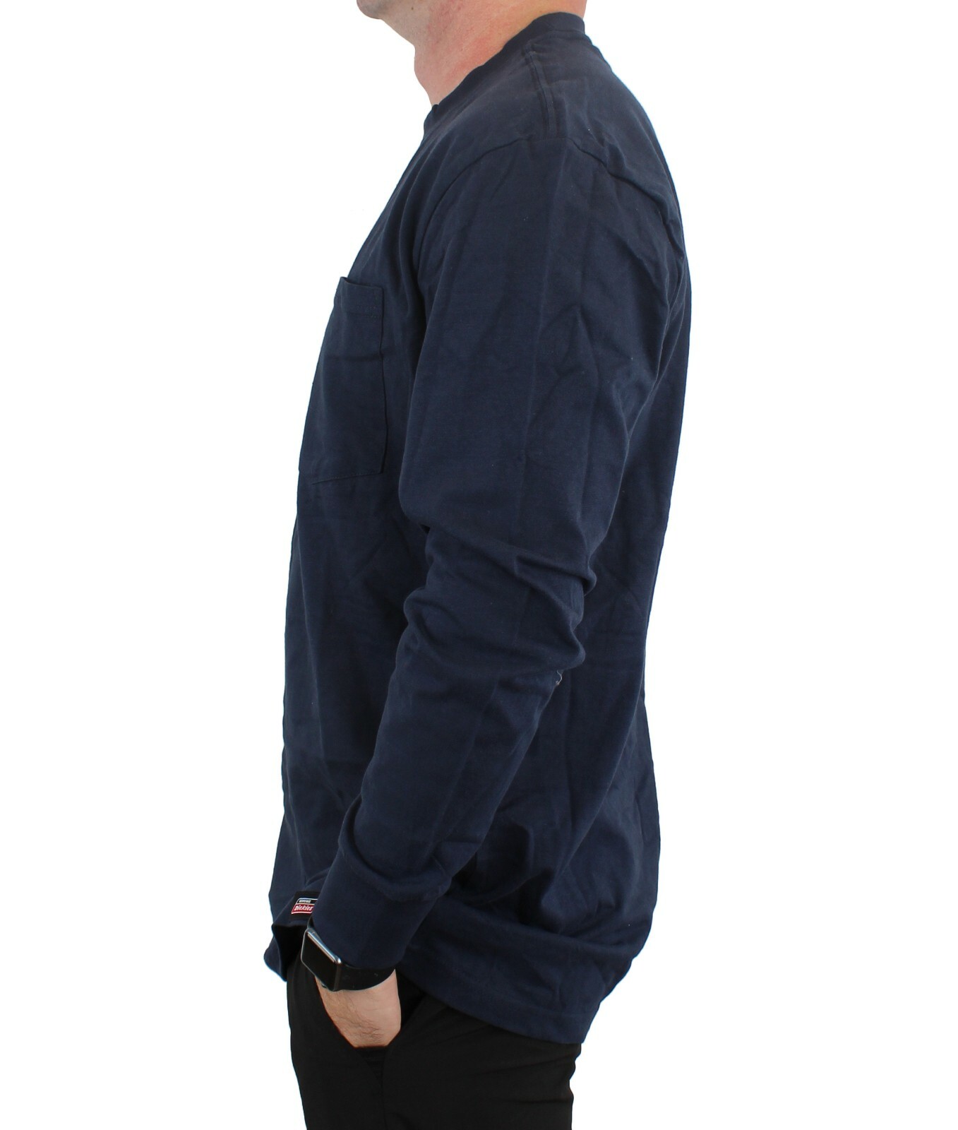 Dickies' Men's Long Sleeve T-Shirt Longer Length Lightweight Crew Neck, Pocket gallery