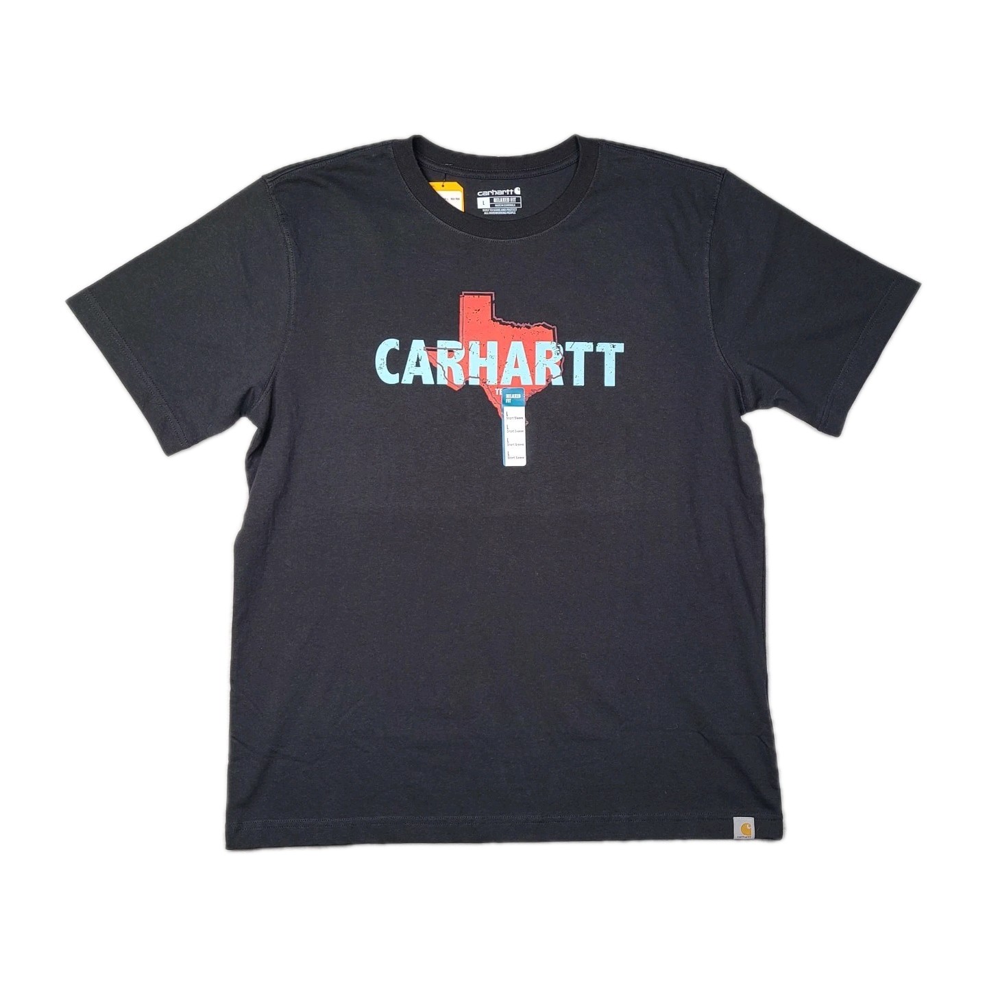 CARHARTT Men's Texas State Relaxed Fit Heavyweight Graphic T-Shirt L Black NWT gallery
