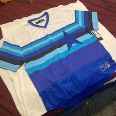 Baseball Jersey Star Multi Blue Size XXL Brand New With Tags