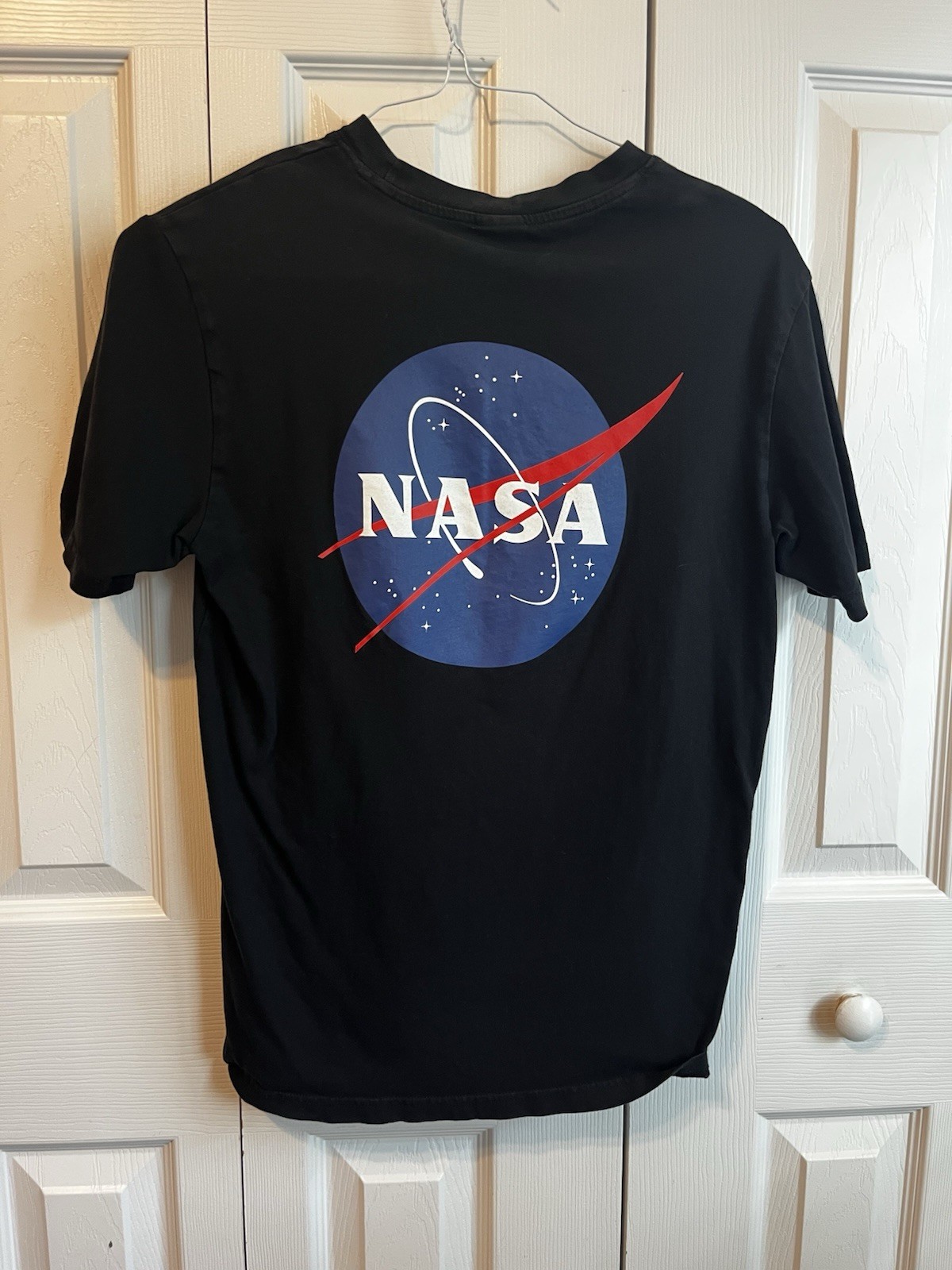 H&M Unisex S Black NASA Logo Graphic Crew Neck Short Sleeve T-Shirt gallery