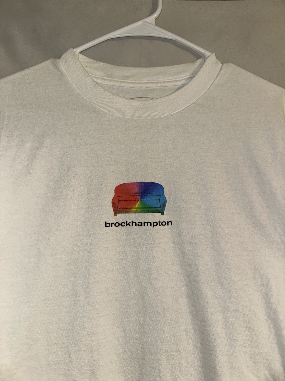 Brockhampton Couch Logo T Shirt Mens Large White Graphic Tee Band Music gallery