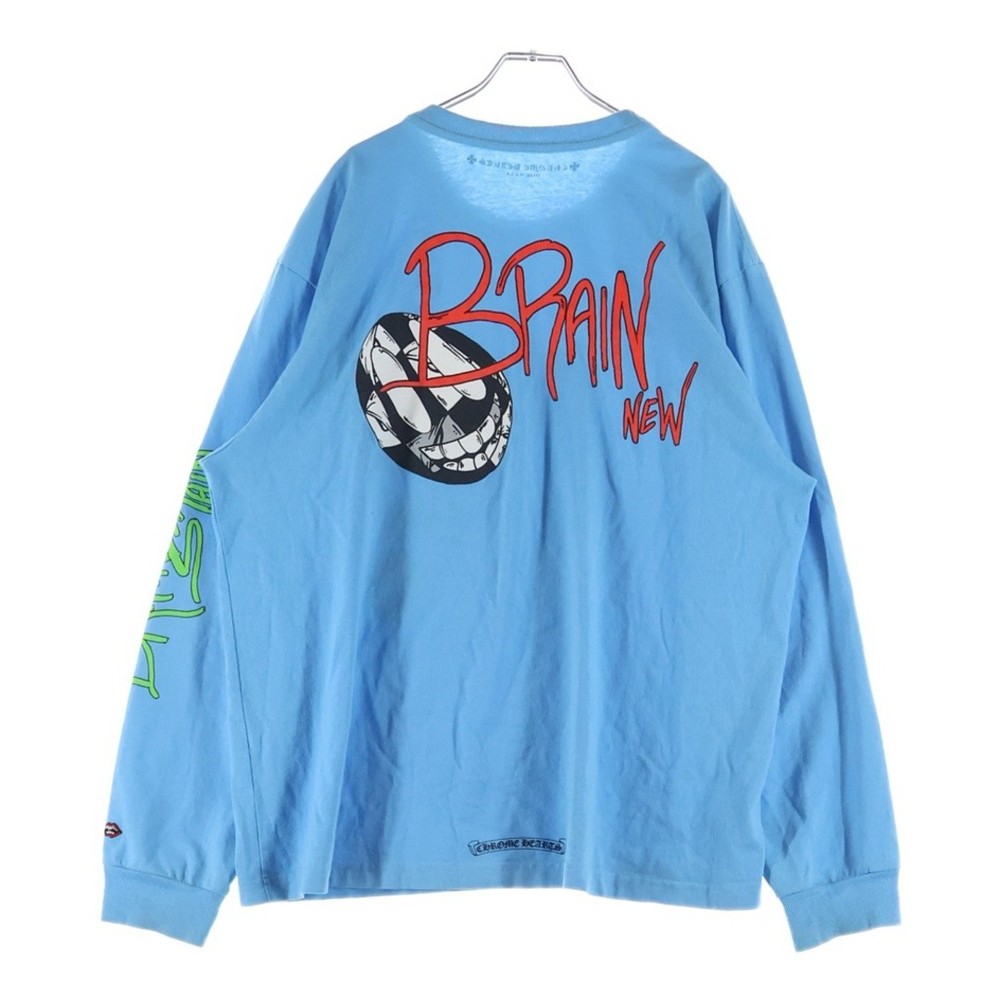 CHROME HEARTS PPO BRAIN NEW LS MATTY BOY Newprint Crew Neck Long Sleeve Used fe8