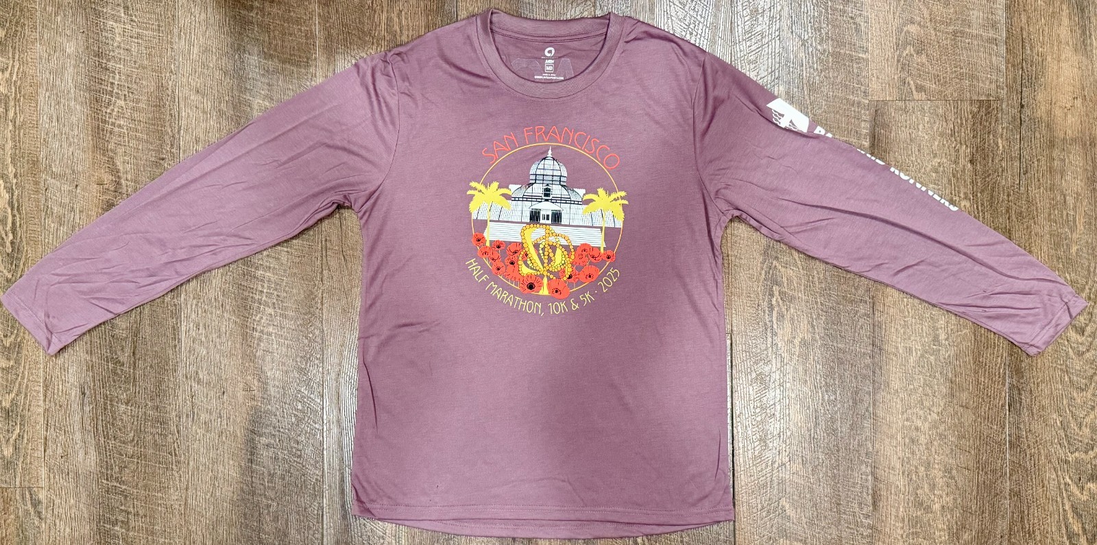 2025 KPSF Kaiser San Francisco Half Marathon 10k 5k Men’s M Race Crew T-Shirt