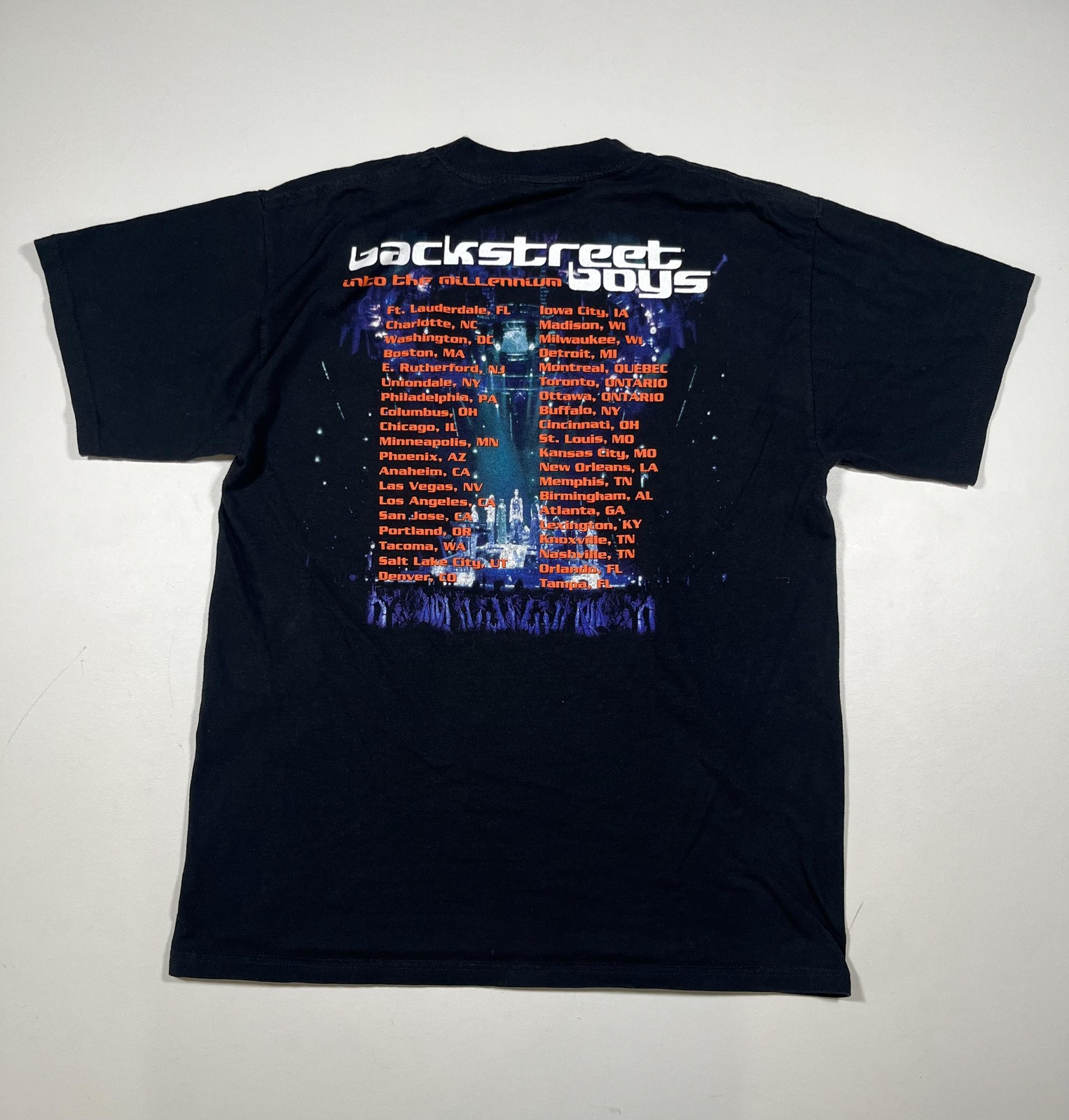 VINTAGE Winterland Backstreet Boys Shirt Mens Large Into The Millennium Tour 90s gallery