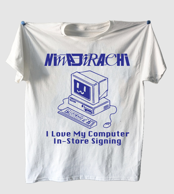 NinajirachI ALBUM I love my computer white T-shirt All sizes VDF053 gallery