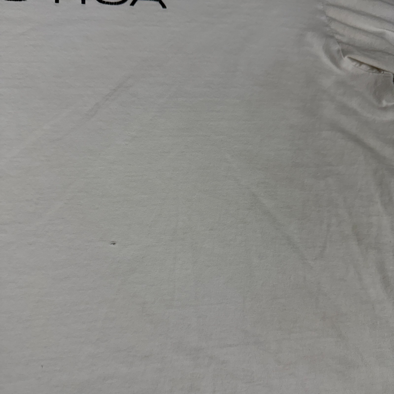 Nautica Shirt Mens Large White Blue Spell Out Logo Short Sleeve Cotton READ gallery
