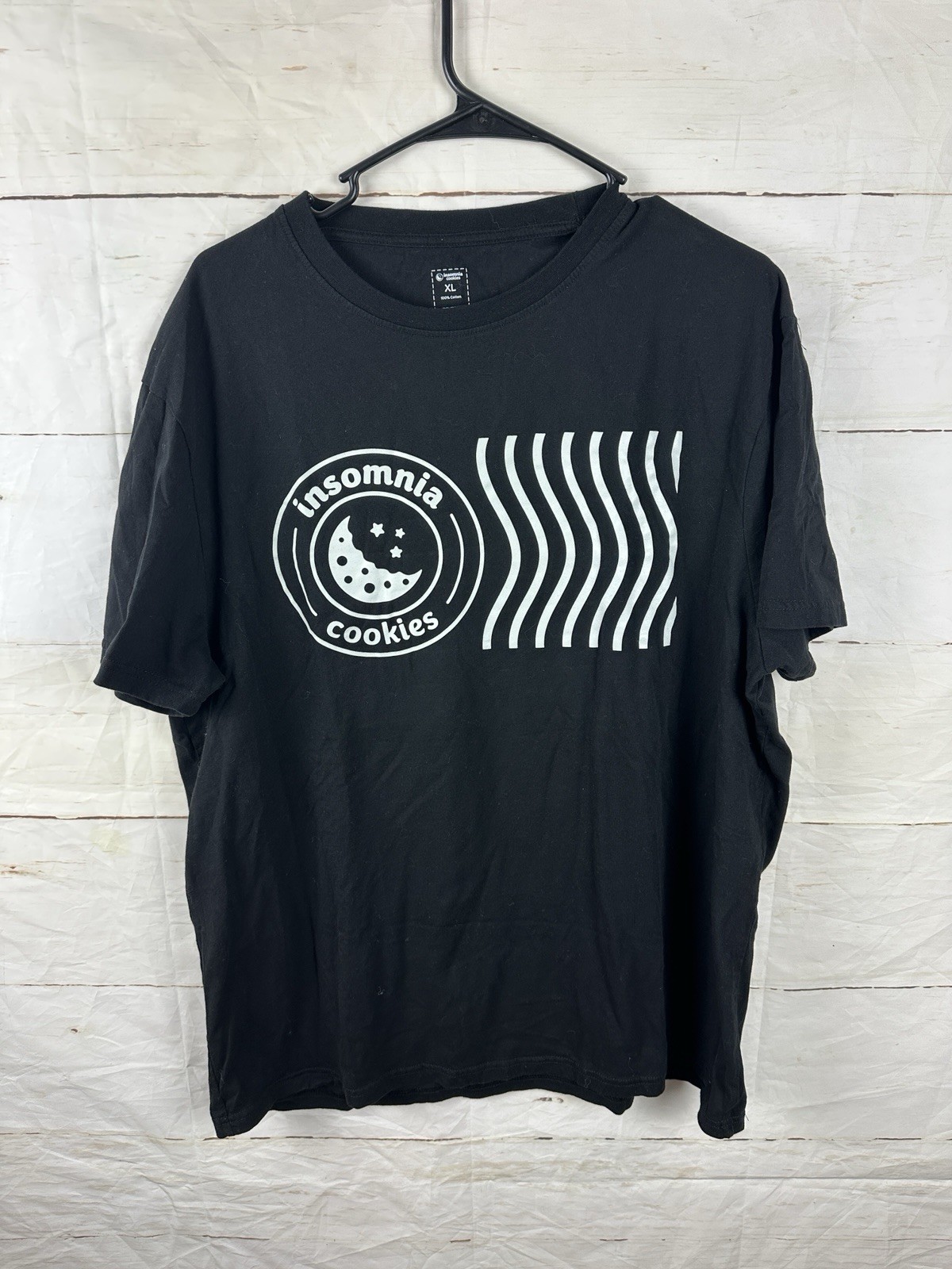 Insomnia Cookies T Shirt Bella Canvas Unisex XL Black Graphic Logo Employee gallery