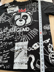 South Pole The Legend Graffiti Bear Graphics BLACK Tshirt – Men’s Sz M