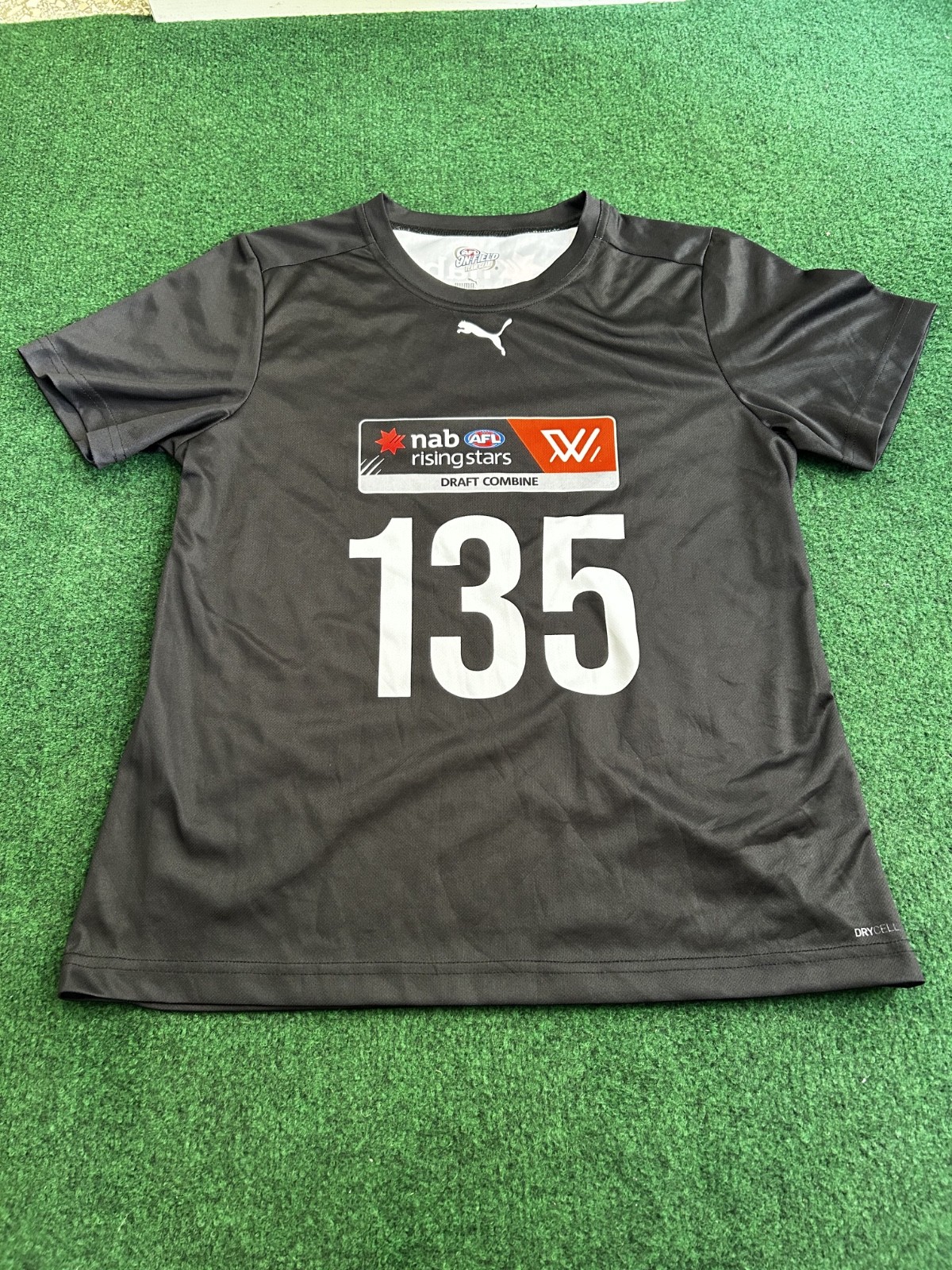 Puma AFL Draft Combine NAB Rising Stars Training Shirt #135 Charcoal Grey