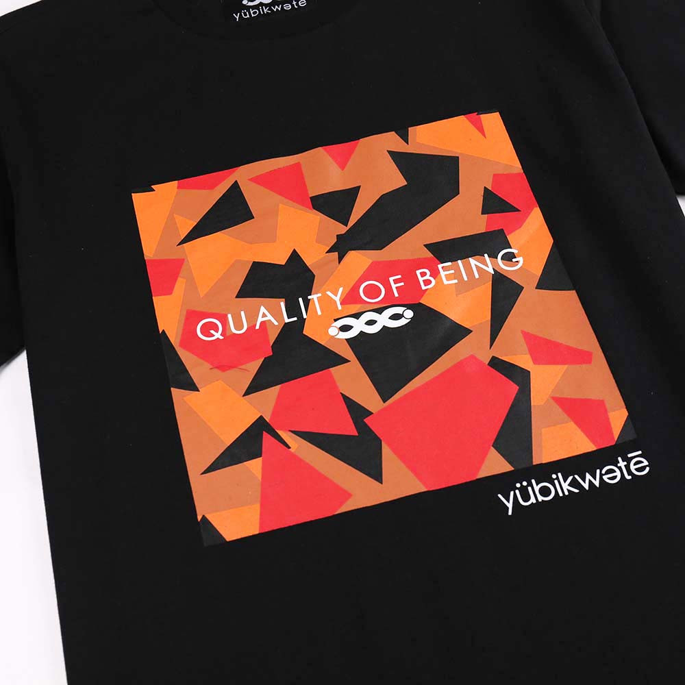 2025 Geometric Pattern Tee Yubikwete - Unisex Crew Neck Solid Color Cotton gallery