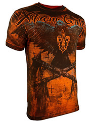 Xtreme Couture By Affliction Men’s T-shirt Darkside Biker Red Tattoo S-5XL