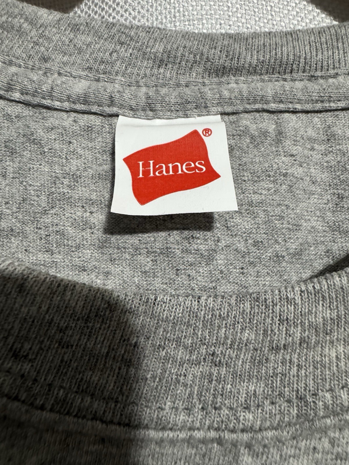 NWOT Hanes Tshirt Gray Short Sleeve Unisex Adult Cotton/Poly blend gallery