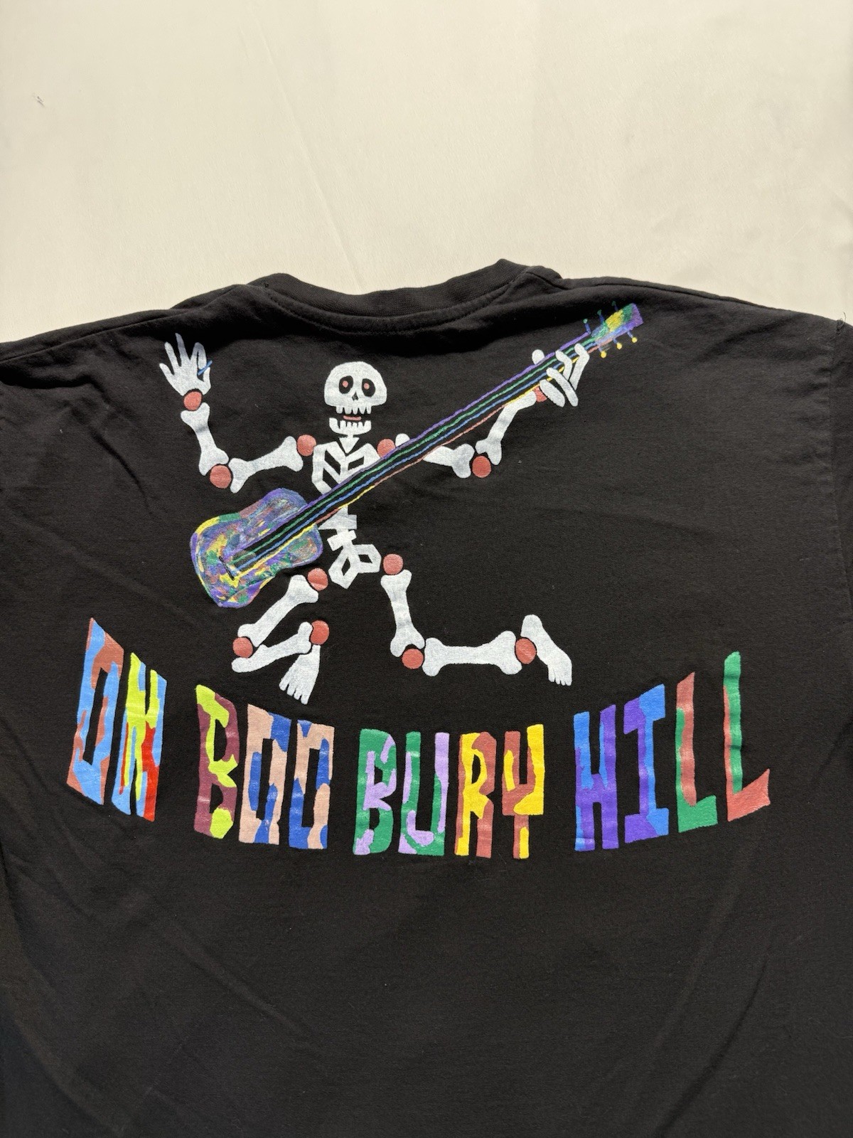 Vintage Skull band Shirt 2XL Black graphic double sided music rock tee gemrock gallery