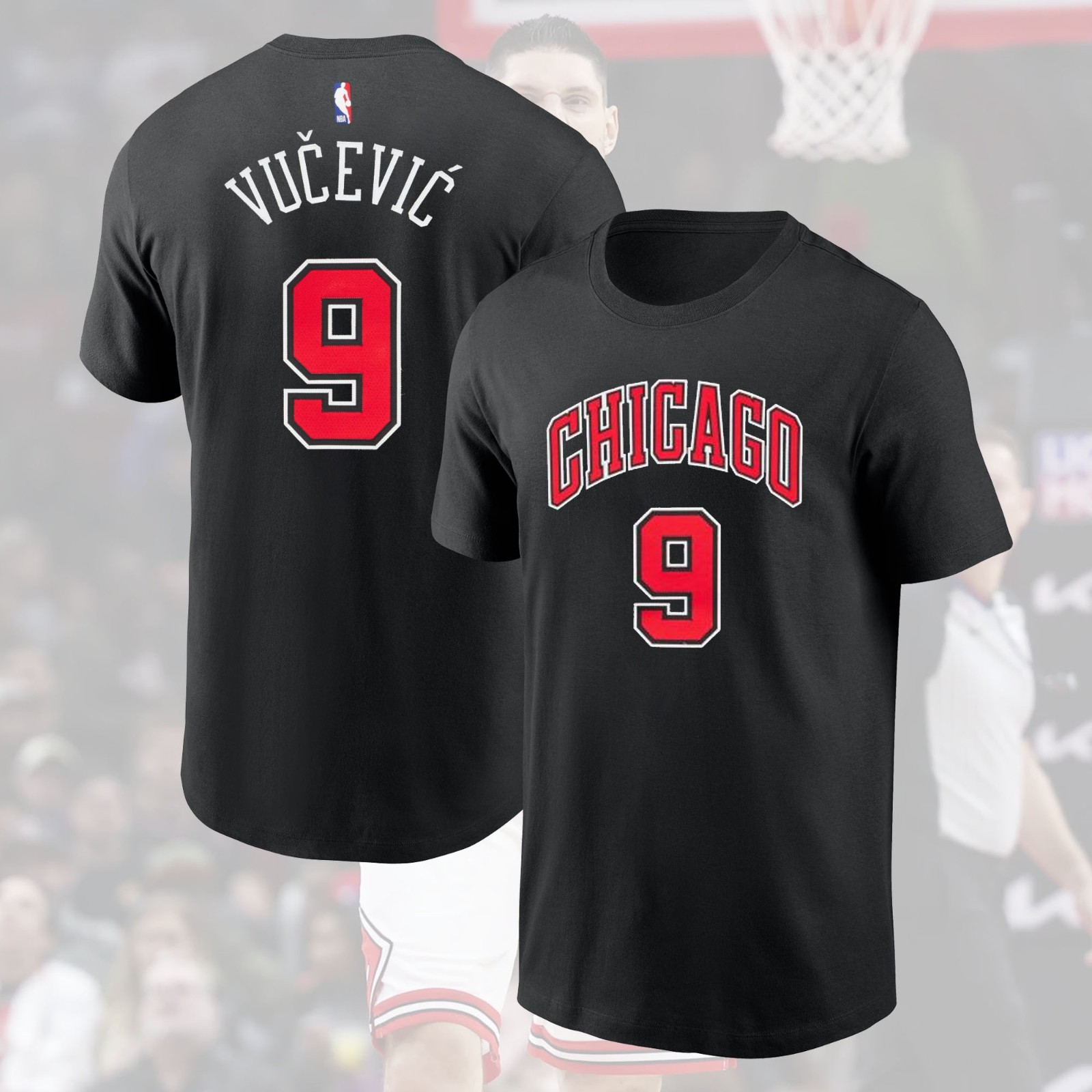 HOT HOT! Nikola Vučević #9 Chicago Bulls 2025 Name & Number Gift For Fans gallery