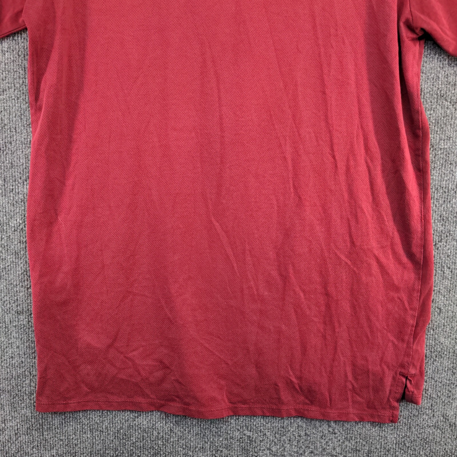 Nike Dri Fit Men's T Shirt Red Size L PolyCotton Triangle Logo gallery