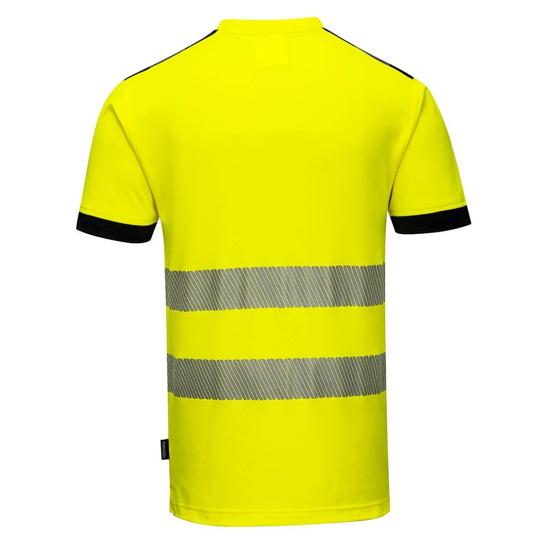 Portwest T181 - PW3 Hi-Vis Cotton Comfort T-Shirt S/S Yellow/Black SIZES S-4X* gallery