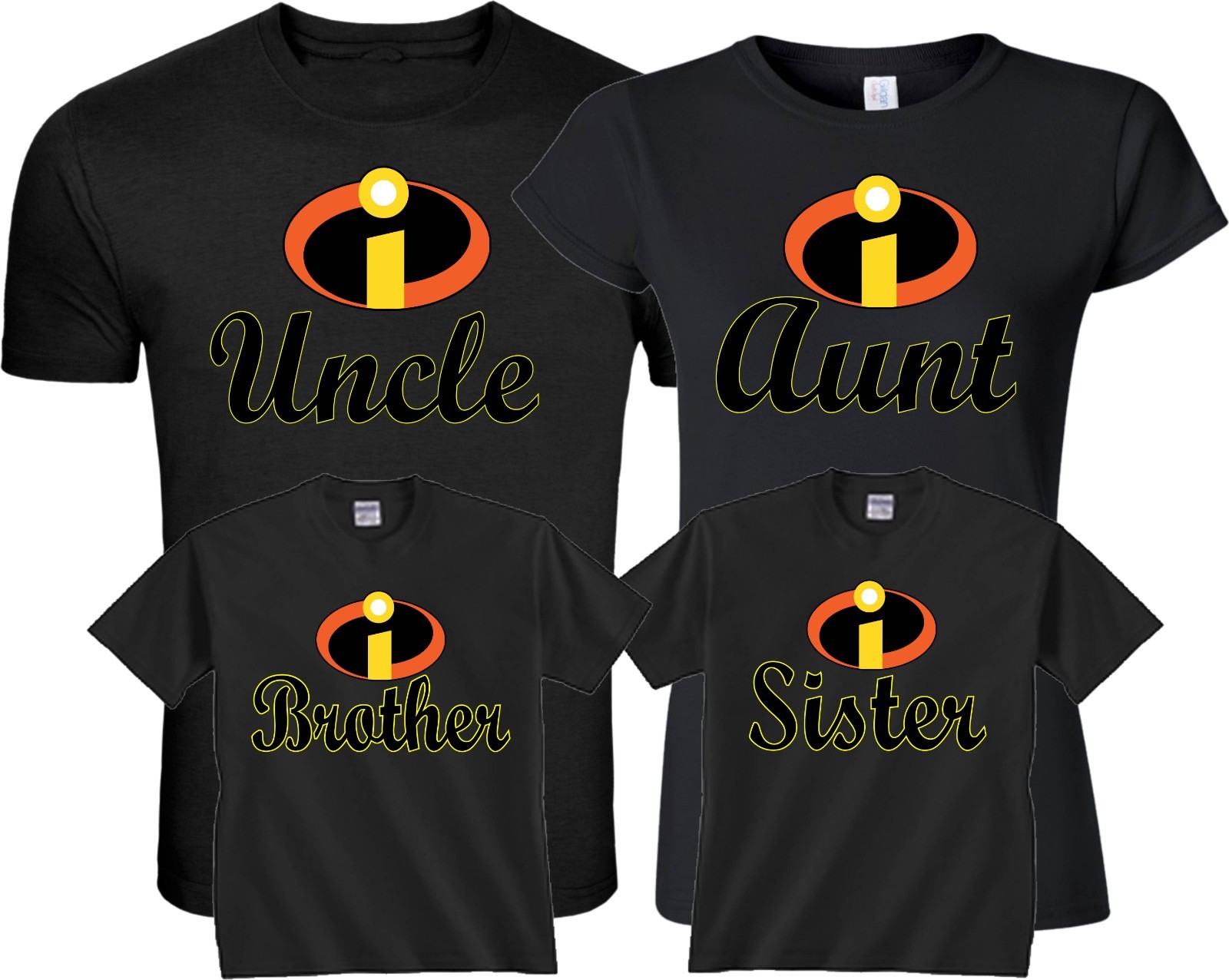 The Incredibles Custom Mom Dad Family Birthday Boy Girl Customized RED T-Shirts gallery