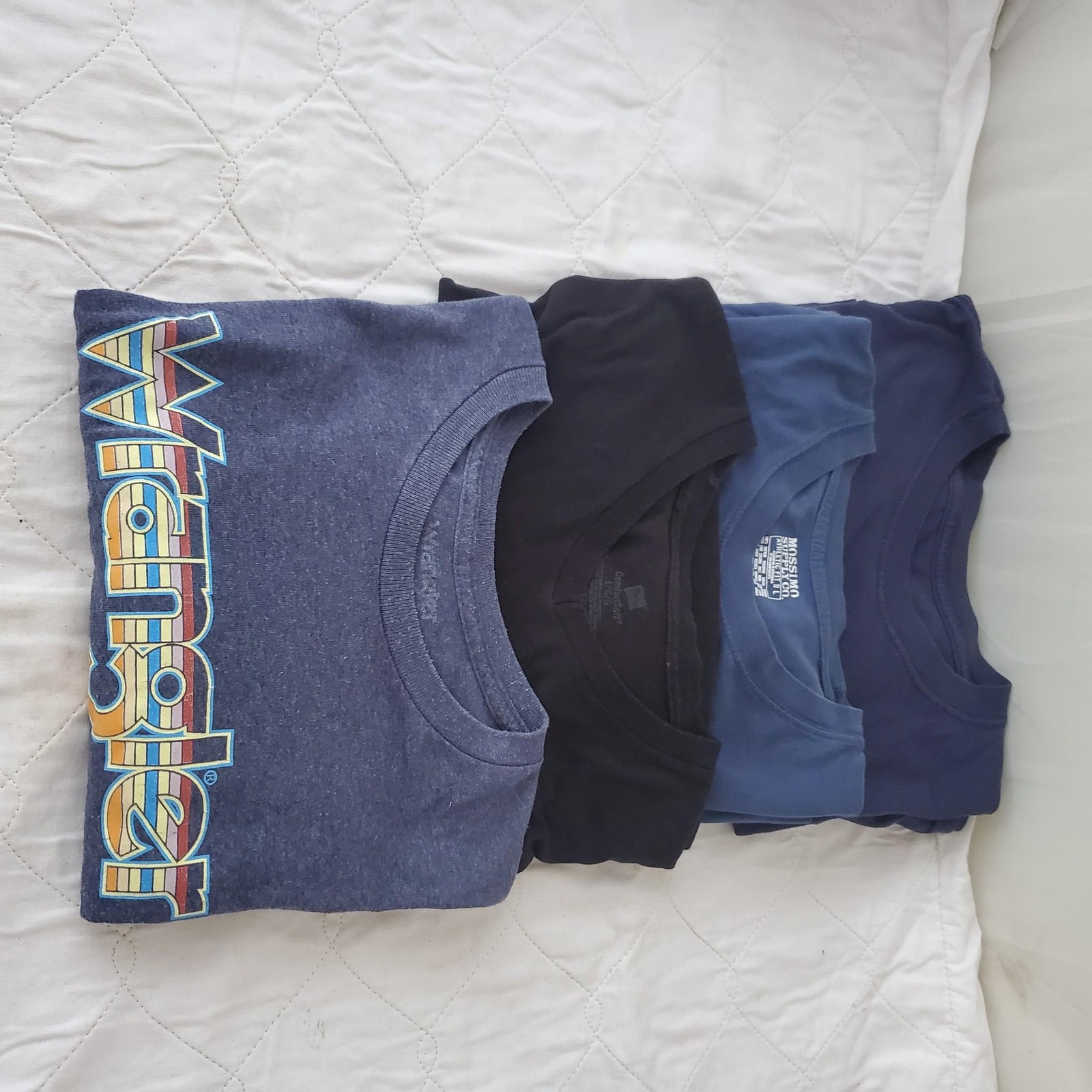 Lot of 4 Assorted Size L Multi Brand Short Sleeve Shirt Mens gallery