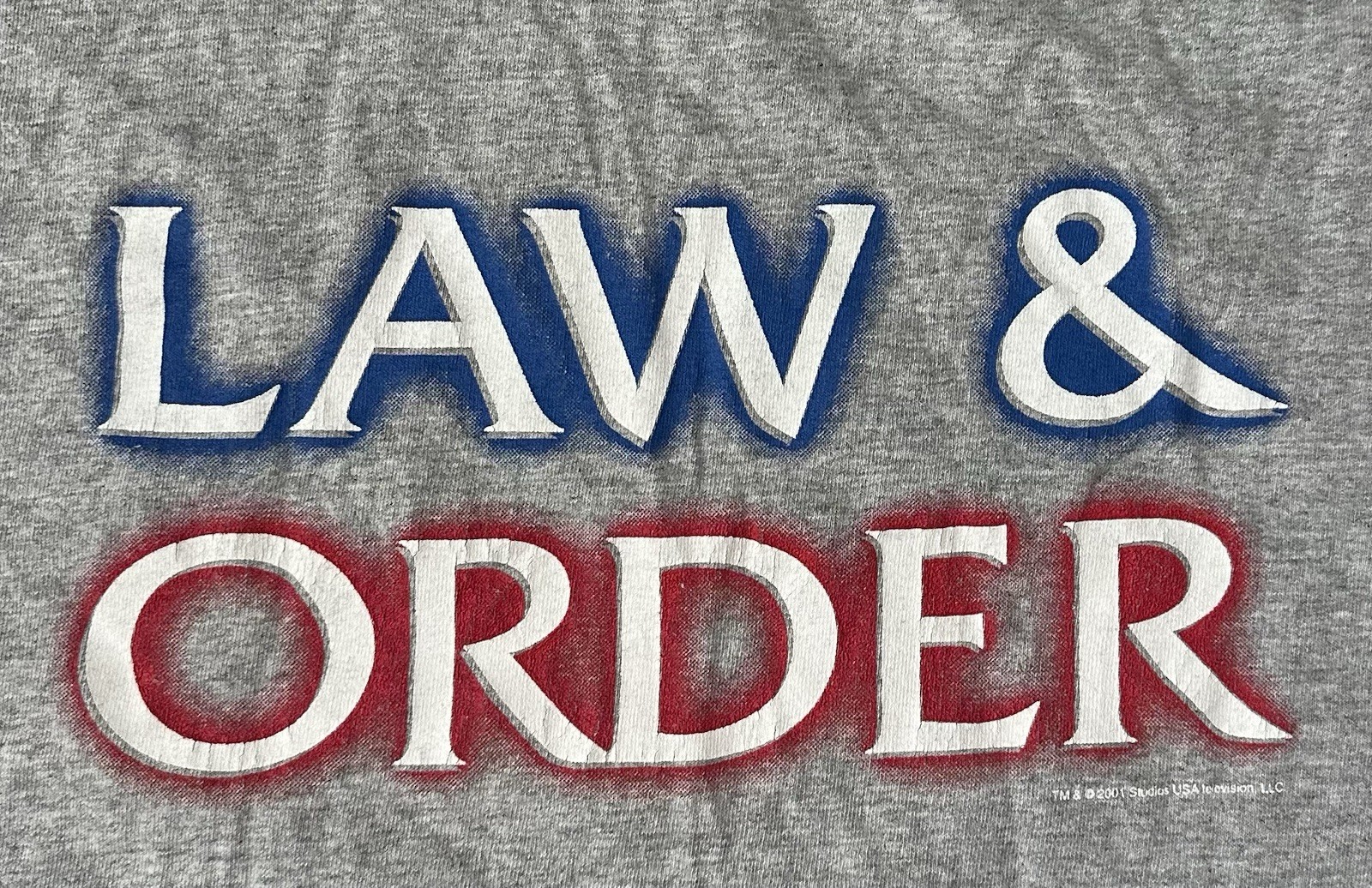 VTG Y2K NBC Experience Store Law & Order Gray Shirt TV Show Mens size XL X-LARGE gallery