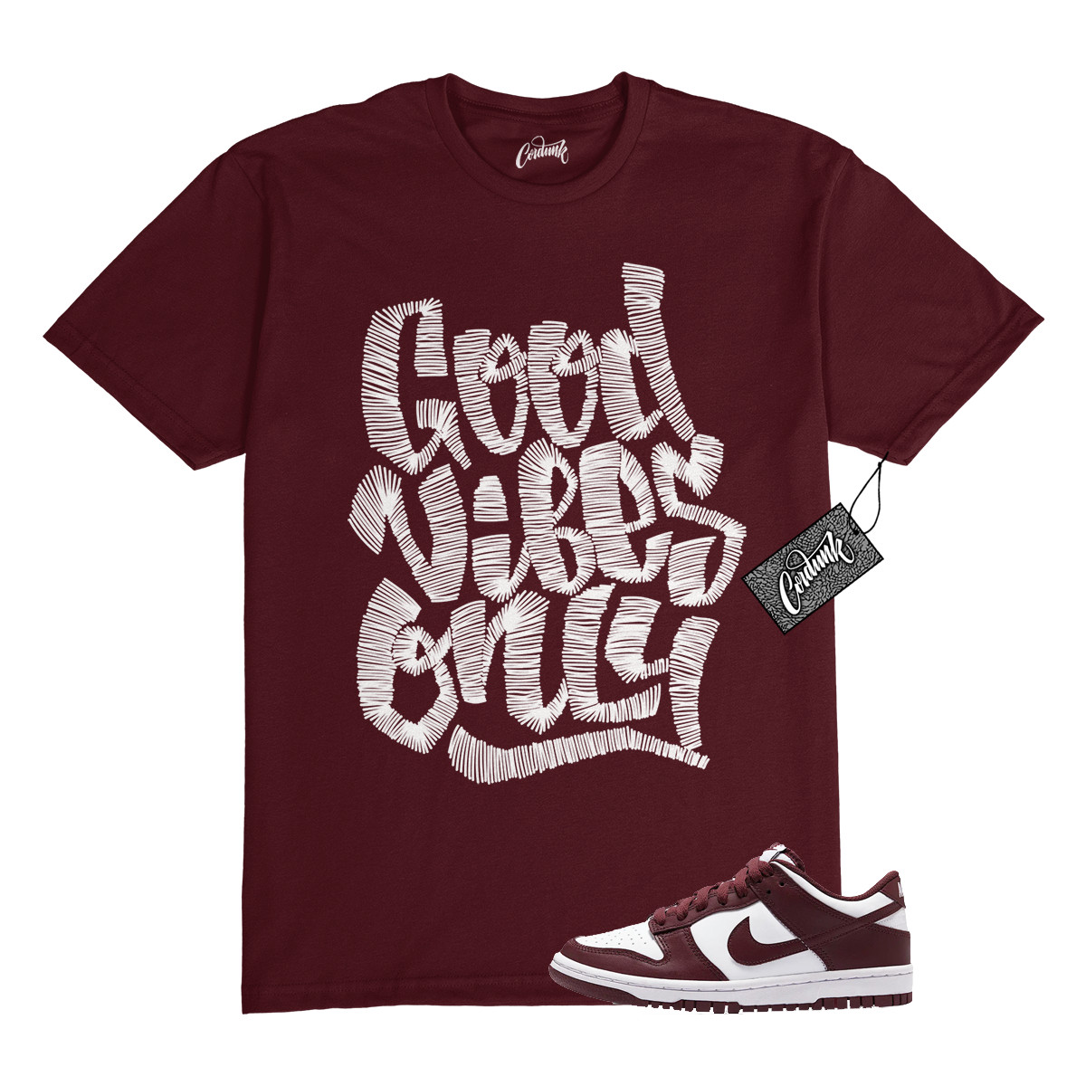 Dunk Team Red White Low Maroon Burgundy T Shirt Match GVO gallery