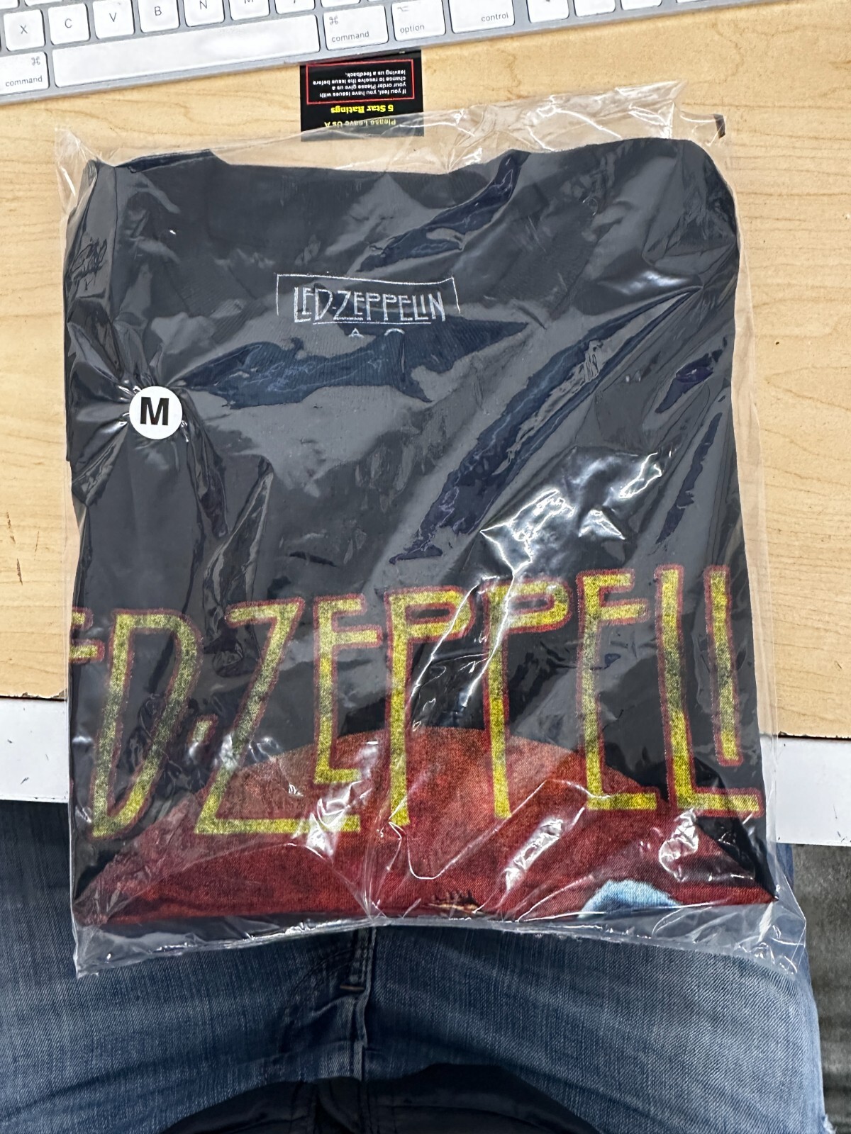 LED ZEPPELIN MENS 1975 US TOUR T SHIRT ORIGINAL AND AUTHENTIC LICENSE SHIRT NEW gallery