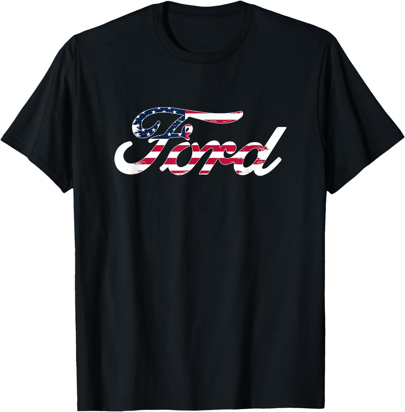 Ford Script American Flag Logo T-Shirt gallery