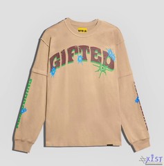 GFTD LA “EYES ON BACK” PREMIUM LONG SLEEVE SHIRT Bone Beige Gifted LA