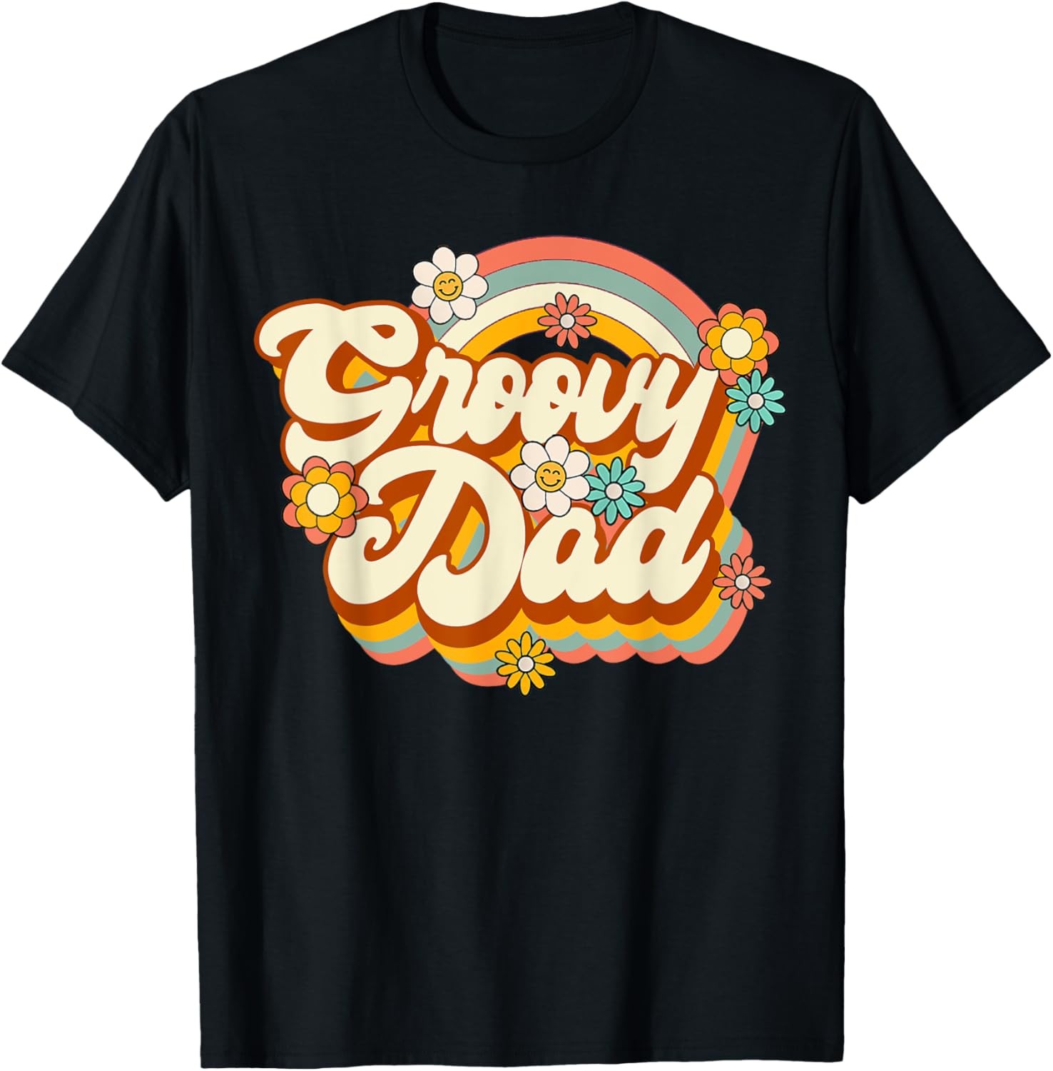 Retro Groovy Dad Family Birthday 60s 70s Hippie Costume T-Shirt gallery