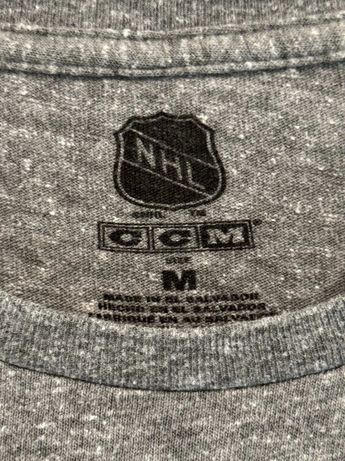 New York Rangers Mens T-Shirt Gray Medium Vintage NHL CCM 1926 Hocket gallery
