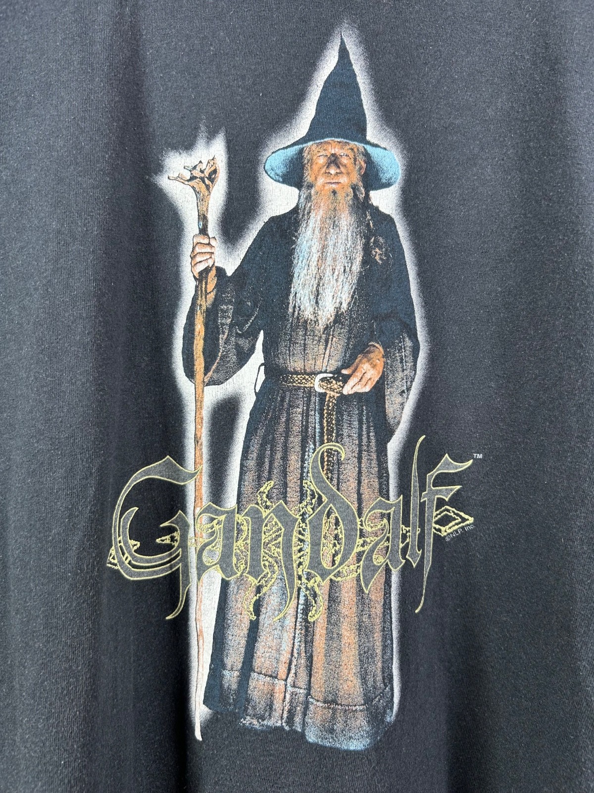 Vintage The Lord Of The Rings Gandalf Wizard T-shirt Size M gallery