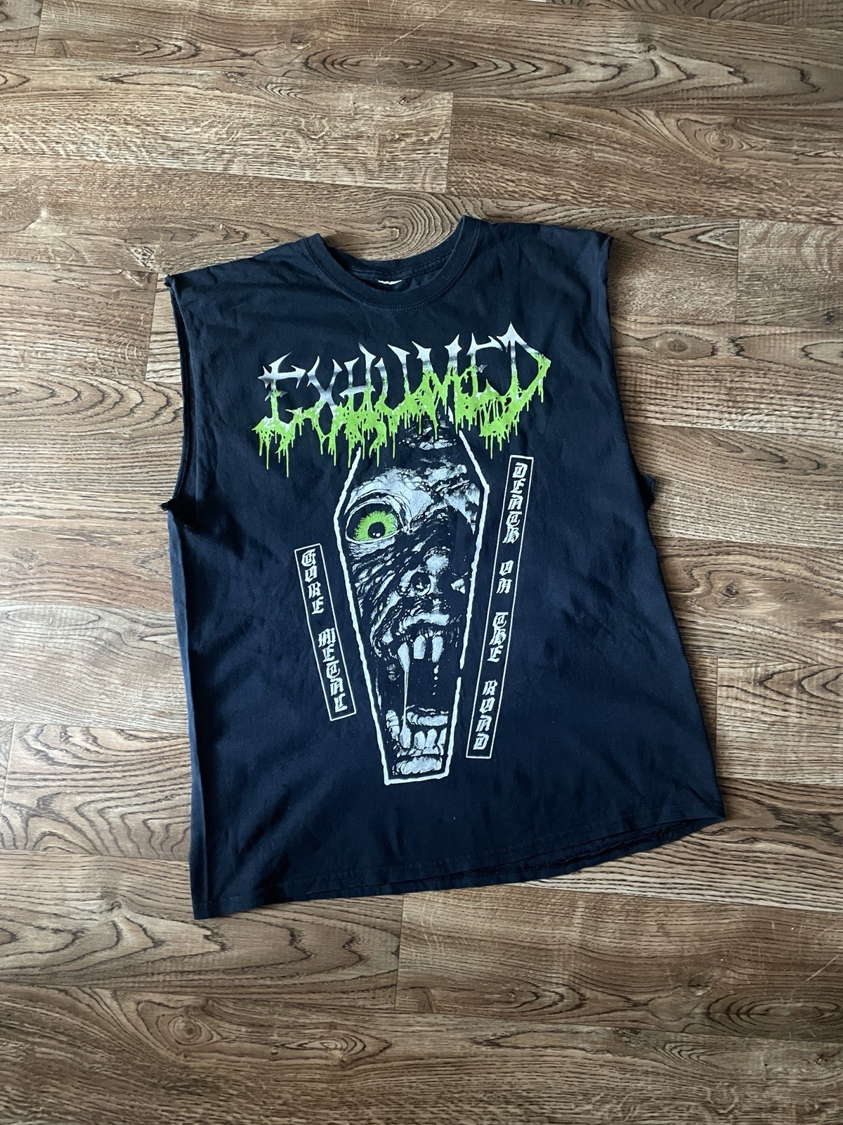Rare Exhumed Twisted Horror Rock Band Promo Blacks Men’s T-Shirt Size L-XL