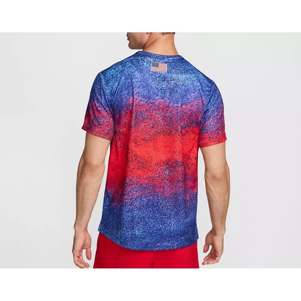 Nike Men's Dri-FIT Running T-Shirt USA Miler FJ3411-635 Track Size Large NWT gallery