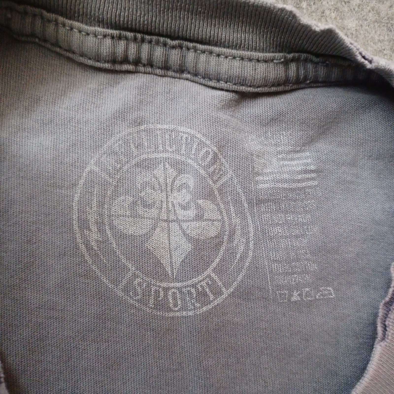 Affliction Sport T Shirt Mens XXL Gray Muay Thai Graphic Distressed Faded USA gallery