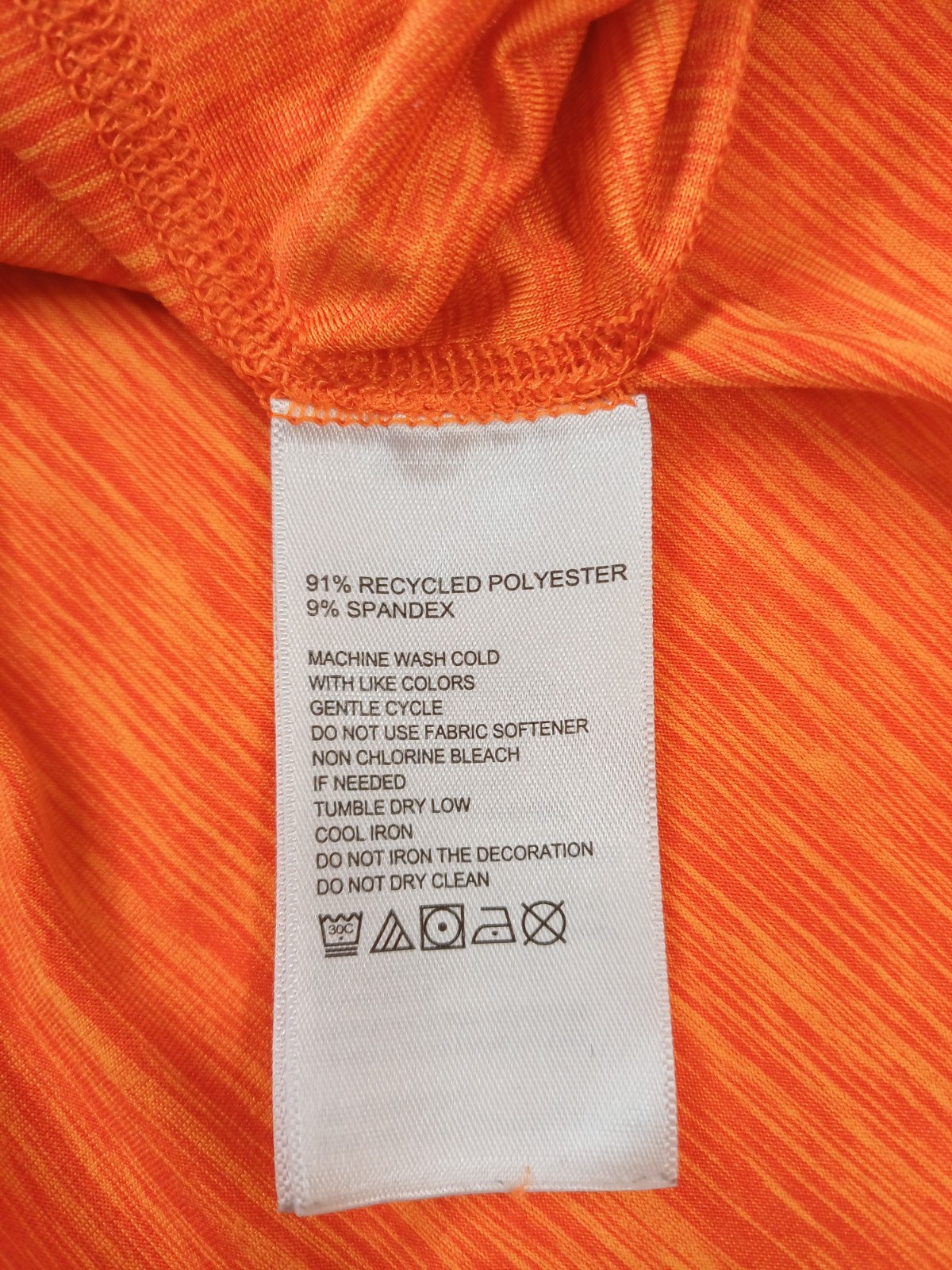 Tommy Bahama Shirt Men Medium Orange IslandZone Crew Neck UPF30 Lightweight Perf gallery