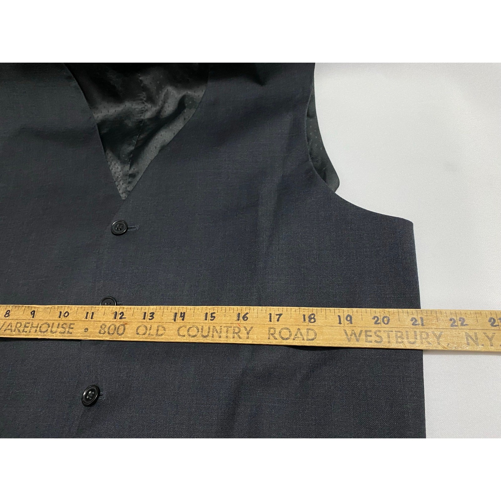 Mantoni Black Vest Size XXL 100% Cotton 2-Button Style gallery
