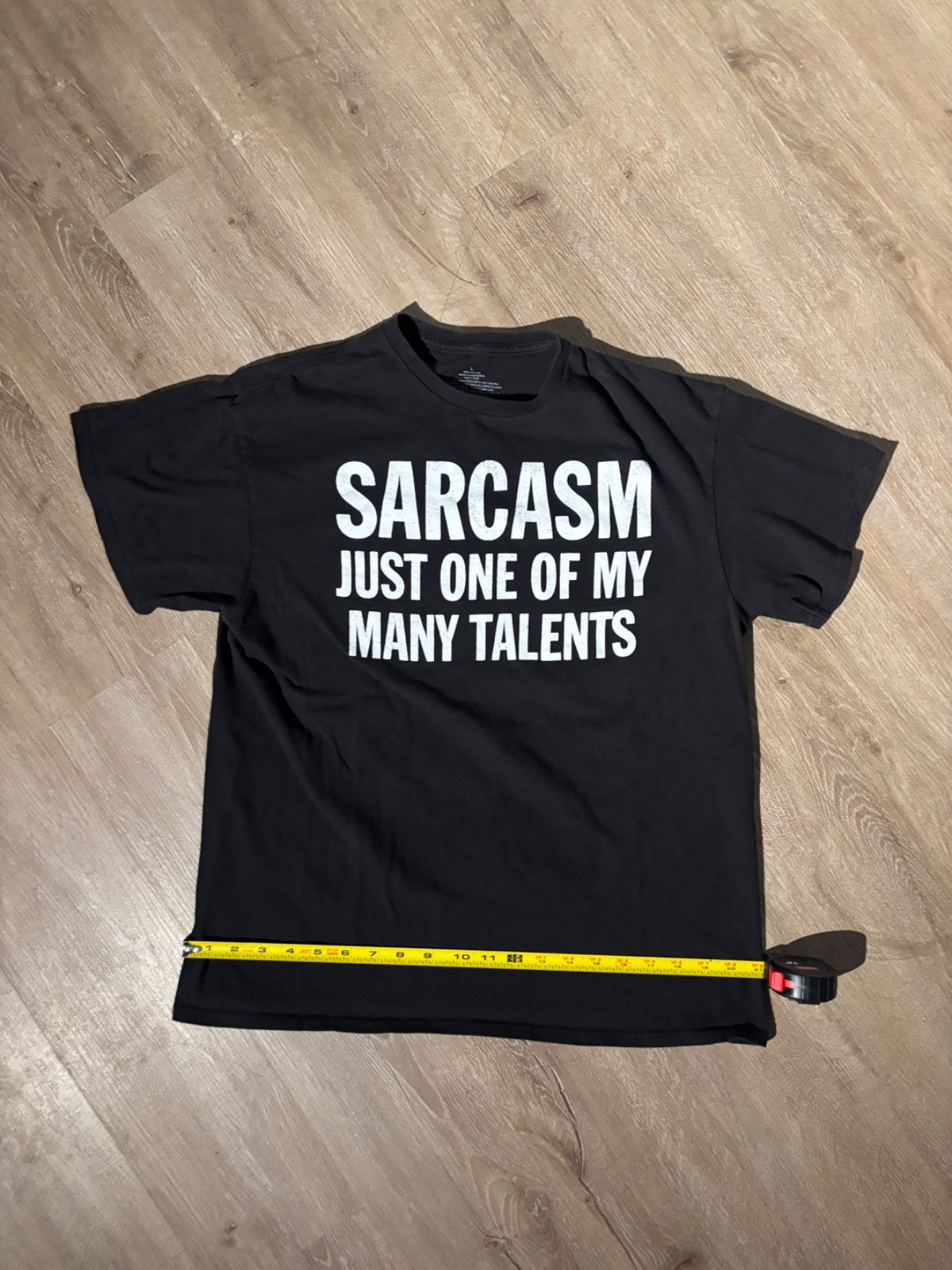 Sarcasm Just One Of My Many Talents Funny Graphic T-Shirt size L gallery
