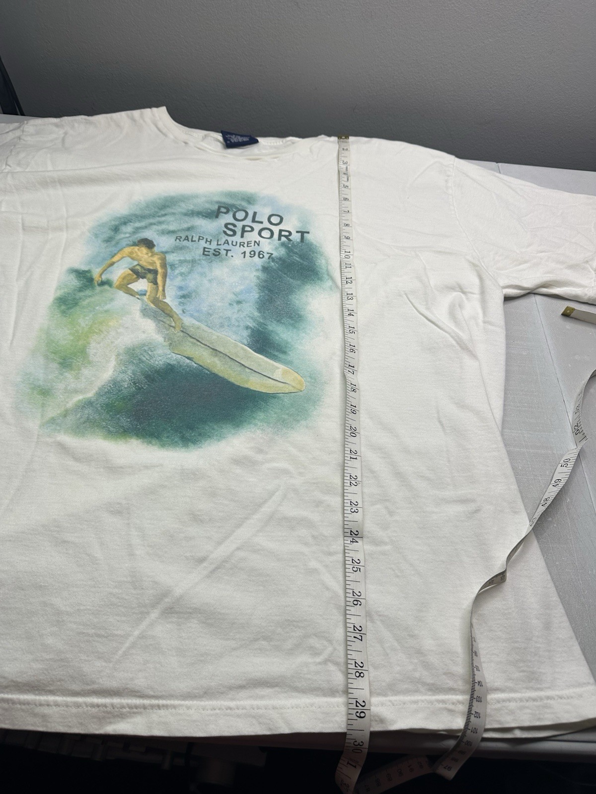VTG 90s POLO SPORT RALPH LAUREN SURFING SPORTSMAN T-SHIRT Sz XXL RARE USA Made gallery