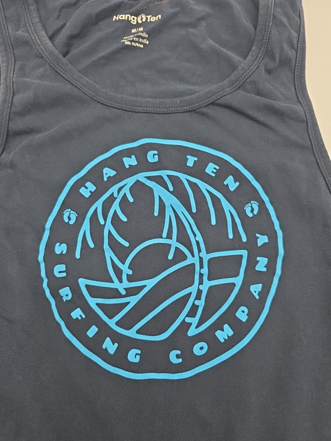 Hang Ten Tank Top Mens Medium Blue Graphic.#42375 gallery